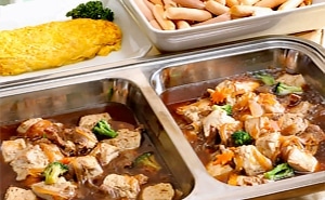 写真：朝食バイキング一例